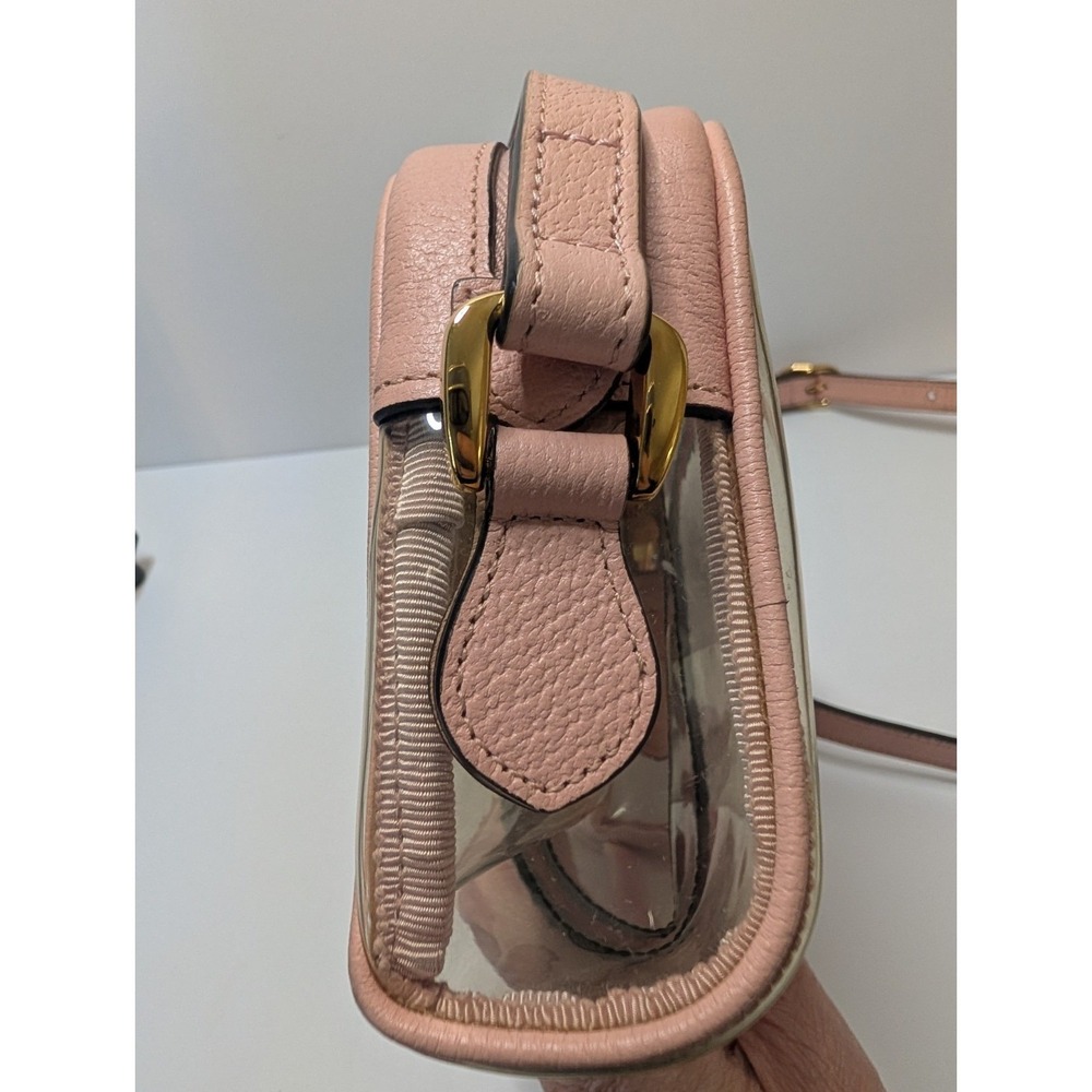 Gucci Ophidia Mini Bag Clear Vinyl Purse Crossbody Shoulder Stadium Bag - Picture 8 of 15